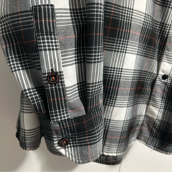 Dixxon ARTHUR Men’s 3X Plaid Long Sleeve Button Up Halloween Fall Flannel Shirt - Picture 4 of 13